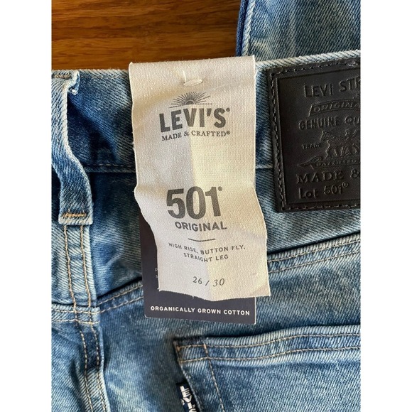 Levi's Made And Crafted Women's 501 Original Fit Selvedge Jeans Size 26X30 NWT - Picture 7 of 12